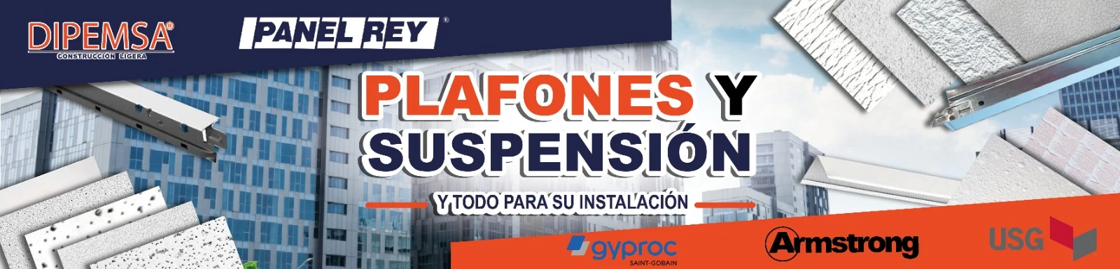Plafones y todo para su instalación